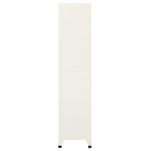 vidaXL skab 90x40x180 cm stål grå og blå