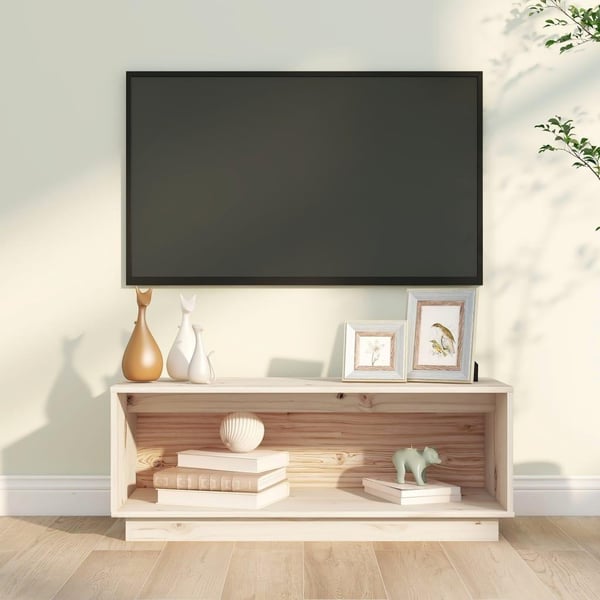 vidaXL TV-benk 90x35x35 cm heltre furu