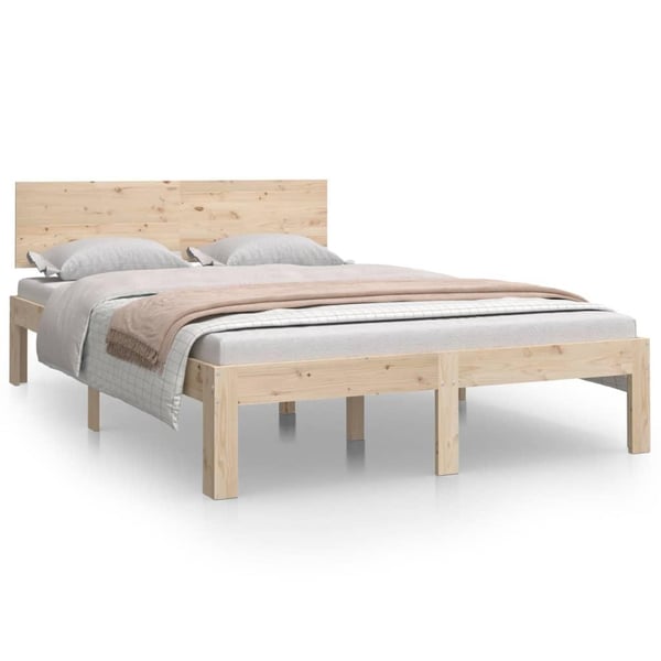 vidaXL Sengeramme heltre 120x190 cm Small Double