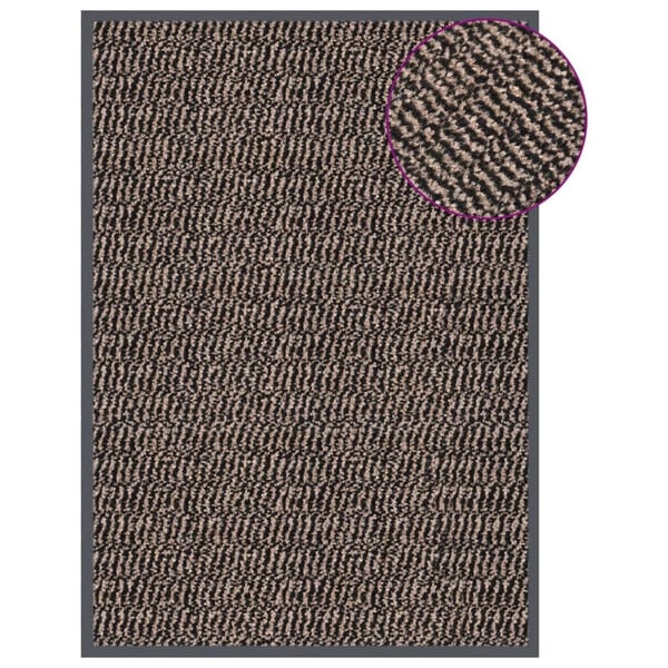 vidaXL dørmåtte 40x60 cm tuftet mørkebrun