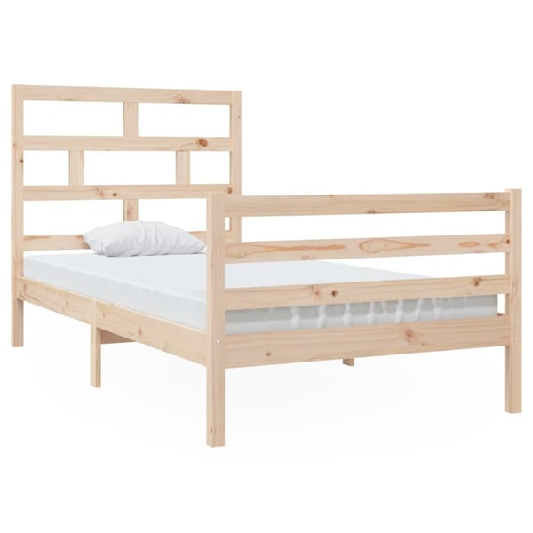 vidaXL Sengeramme heltre furu 100x200 cm