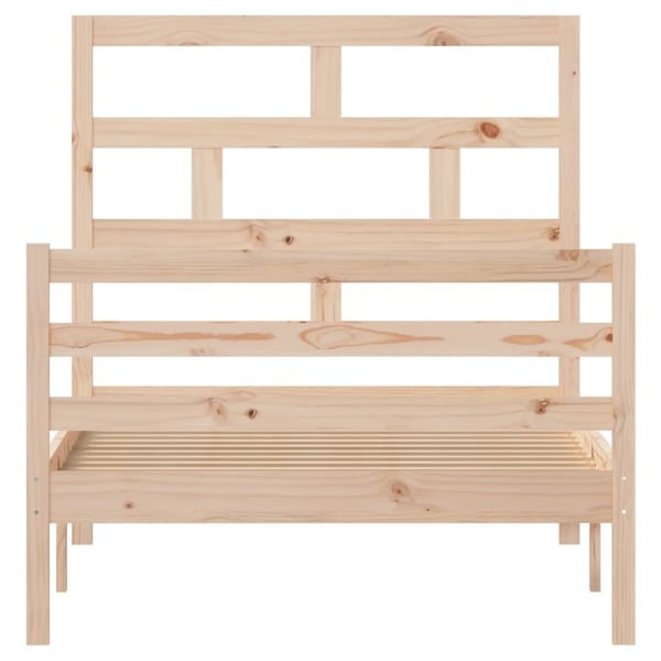 vidaXL Sengeramme heltre furu 100x200 cm