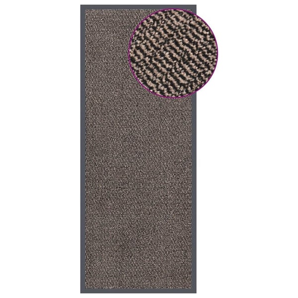 vidaXL dørmåtte 60x150 cm tuftet mørkebrun