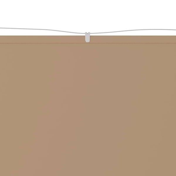 vidaXL Vertikal markise gråbrun 140x600 cm oxfordstoff