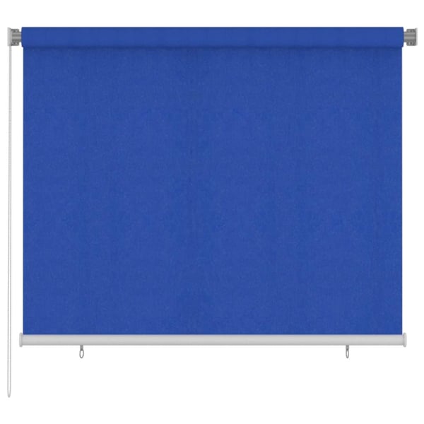 vidaXL udendørs rullegardin 180x140 cm HDPE blå