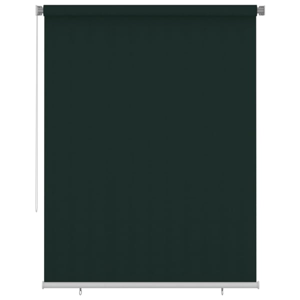 vidaXL Rullaverho ulkotiloihin 180x230 cm tummanvihreä HDPE