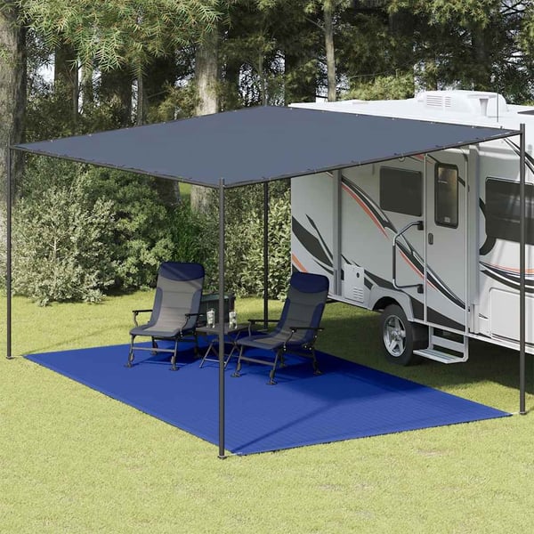 vidaXL telttæppe 300x600 cm HDPE blå