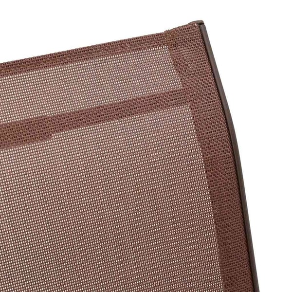 vidaXL Stablebare hagestoler 4 stk brun textilene-stoff