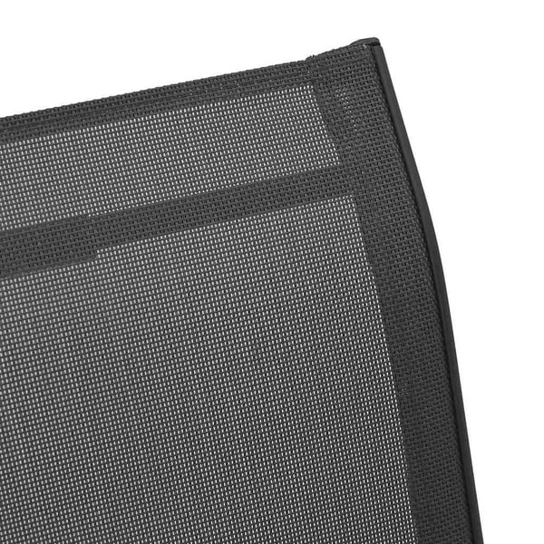 vidaXL stabelbare havestole 4 stk. textilene sort