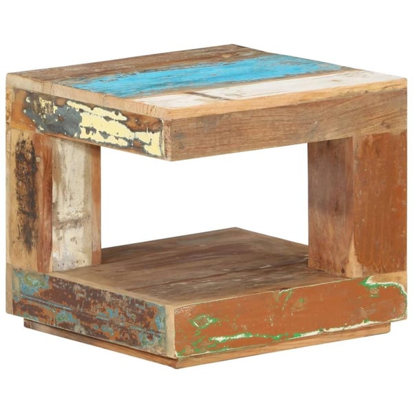 vidaXL sofabord 45x45x40 cm massivt genbrugstræ