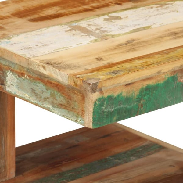 vidaXL sofabord 45x45x40 cm massivt genbrugstræ