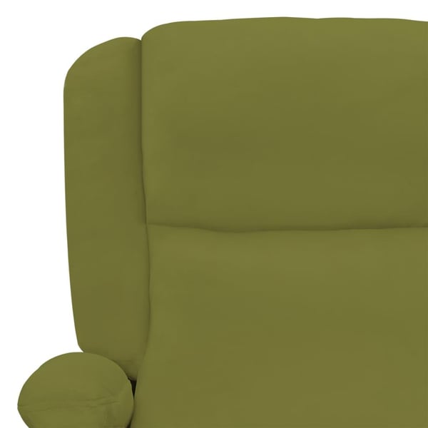vidaXL massagestol velour lysegrøn