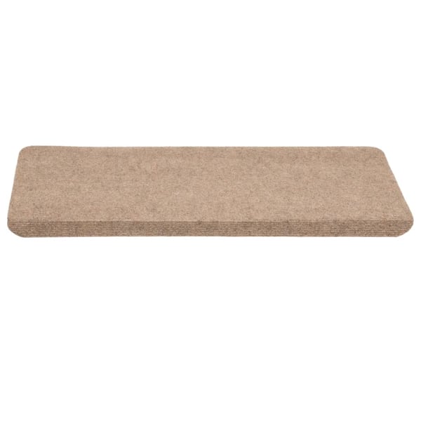 vidaXL Selvklebende trappematter 15 stk 65x24,5x3,5 cm beige