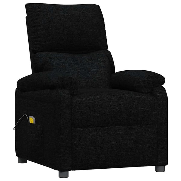 vidaXL Massagefåtölj svart tyg