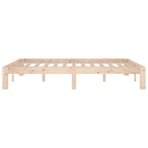 vidaXL Sengeramme heltre furu 140x190 cm