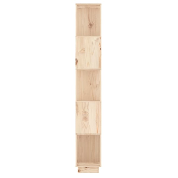 vidaXL Bokhylle/romdeler 51x25x163,5 cm heltre furu