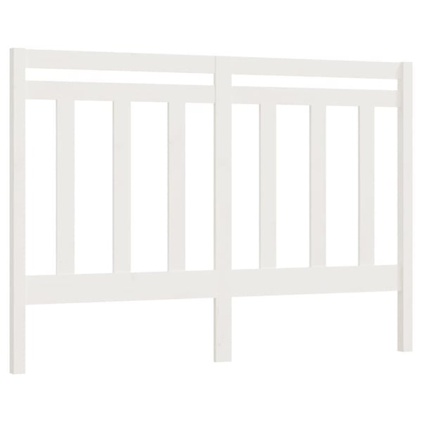 vidaXL Sengegavl hvit 156x4x100 cm heltre furu