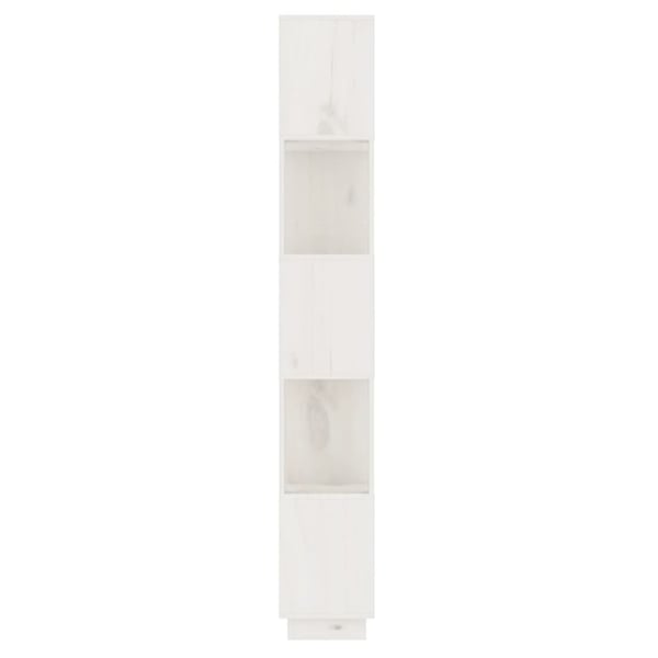 vidaXL Bokhylle/romdeler hvit 51x25x163,5 cm heltre furu