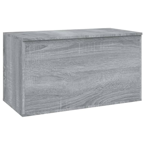 vidaXL opbevaringskasse 84x42x46 cm konstrueret træ grå sonoma-eg