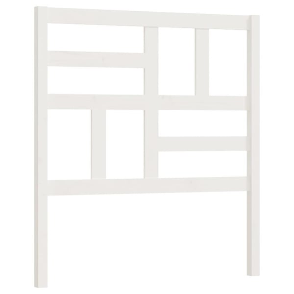 vidaXL Sengegavl hvit 81x4x104 cm heltre furu