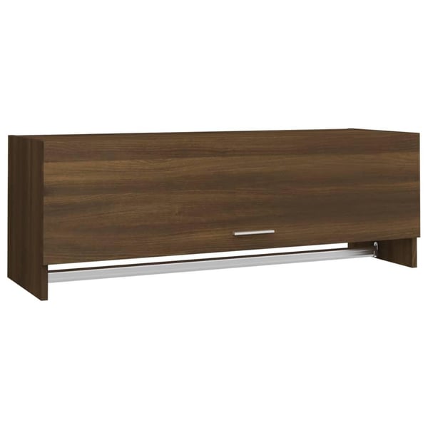 vidaXL Garderobe brun eik 100x32,5x35 cm konstruert tre