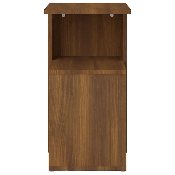 vidaXL sidebord 36x30x56 cm konstrueret træ brun egetræsfarve