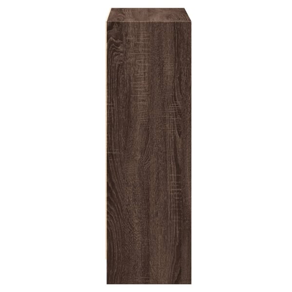 vidaXL Bokhylle brun eik 60x24x76 cm konstruert tre