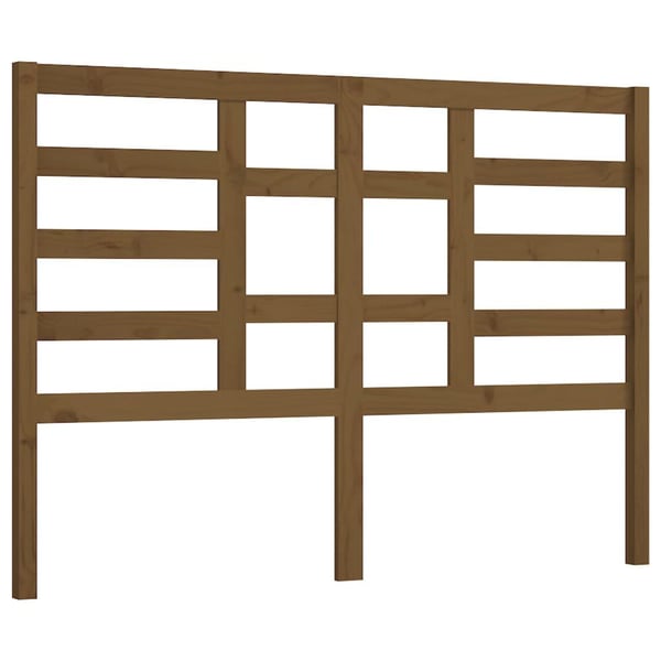 vidaXL Sengegavl honningbrun 156x4x104 cm heltre furu
