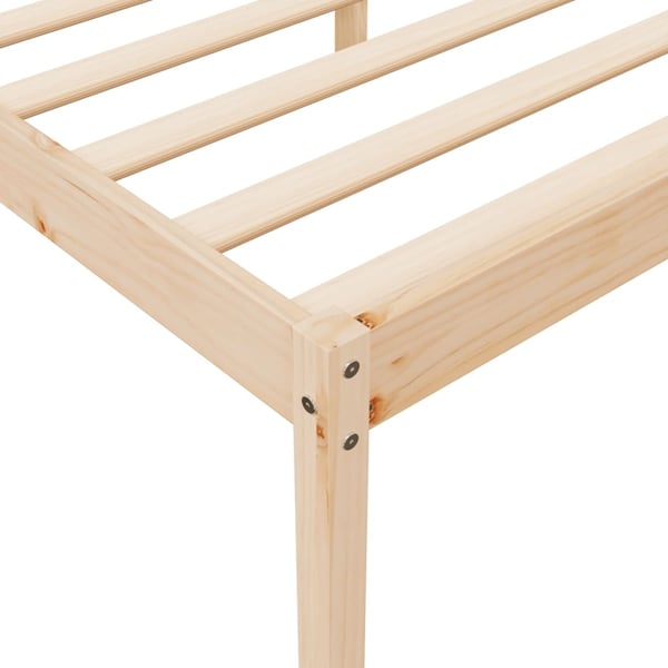 vidaXL Sengeramme 120x190 cm heltre furu