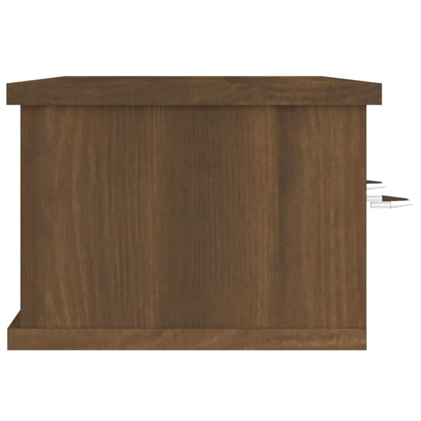 vidaXL vægskab 88x26x18,5 cm konstrueret træ brun egetræsfarve