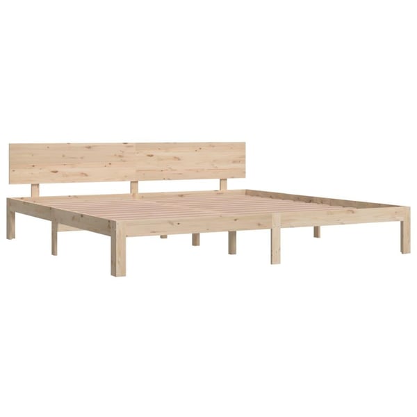 vidaXL Sengeramme heltre furu 200x200 cm