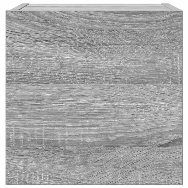 vidaXL væghængtee tv-skab 2 stk. 30,5x30x30 cm grå og sonoma-eg