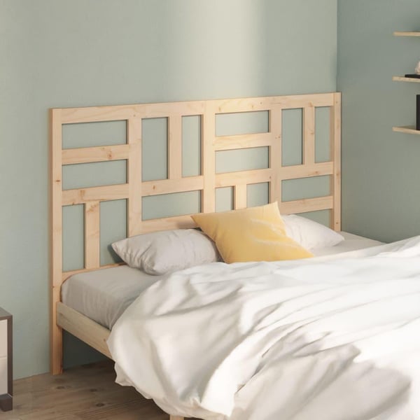 vidaXL Sengegavl 126x4x104 cm heltre furu