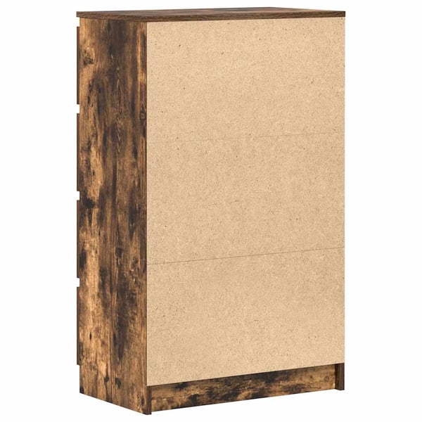 vidaXL kommode 60x35x98,5 cm konstrueret træ røget egetræsfarve