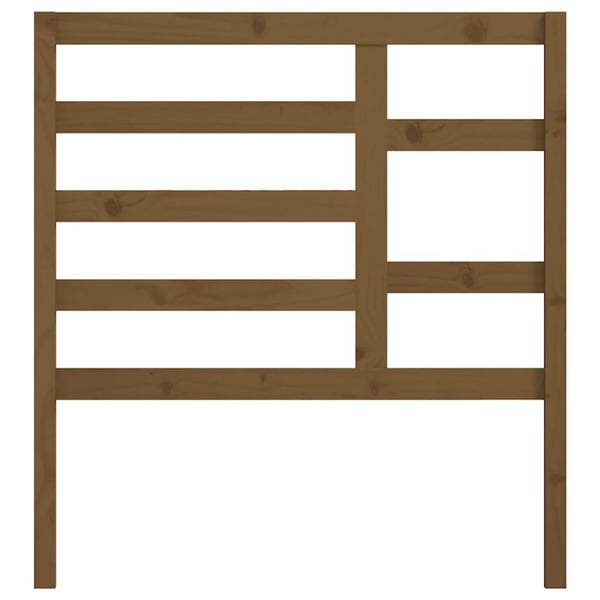 vidaXL Sengegavl honningbrun 96x4x104 cm heltre furu