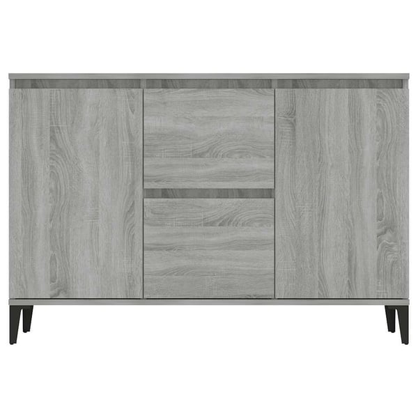 vidaXL Skjenk grå sonoma 102x35x70 cm konstruert tre