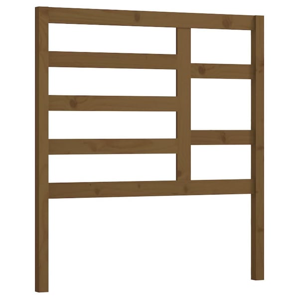 vidaXL Sengegavl honningbrun 81x4x104 cm heltre furu