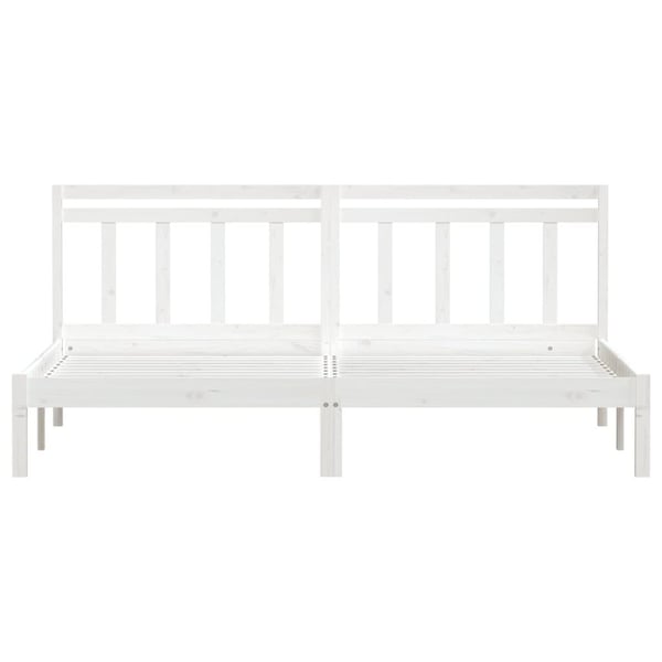 vidaXL Sengeramme hvit heltre 180x200 cm 6FT Super King