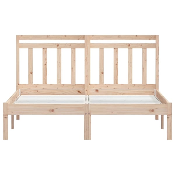vidaXL Sengeramme heltre furu 140x200 cm