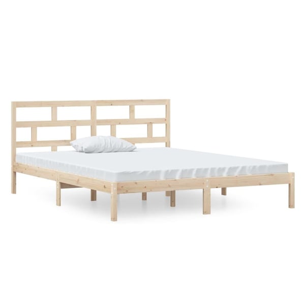 vidaXL Sengeramme 120x190 cm Small Double heltre
