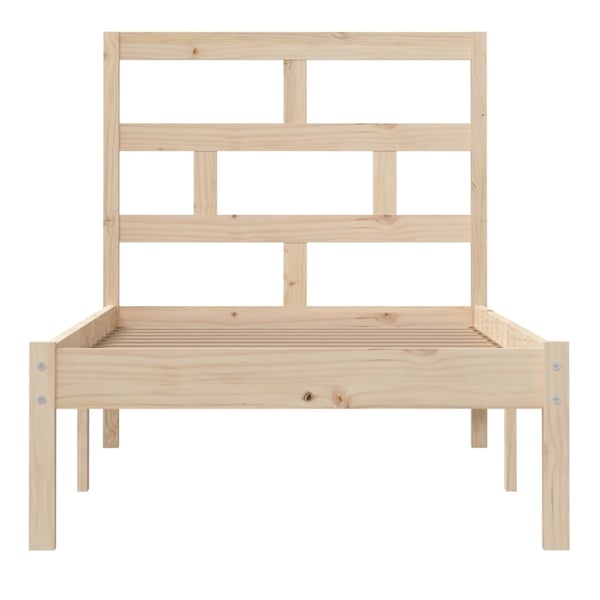 vidaXL Sengeramme 75x190 cm Small Single heltre
