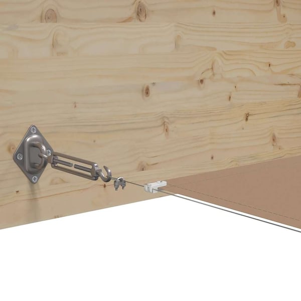 vidaXL lodret markise 100x1200 cm oxfordstof gråbrun