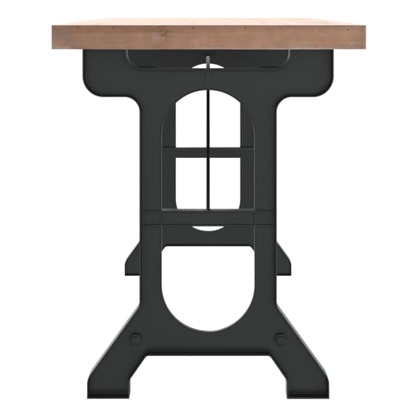 vidaXL Spisebord 110x65x82 cm heltre gran og jern