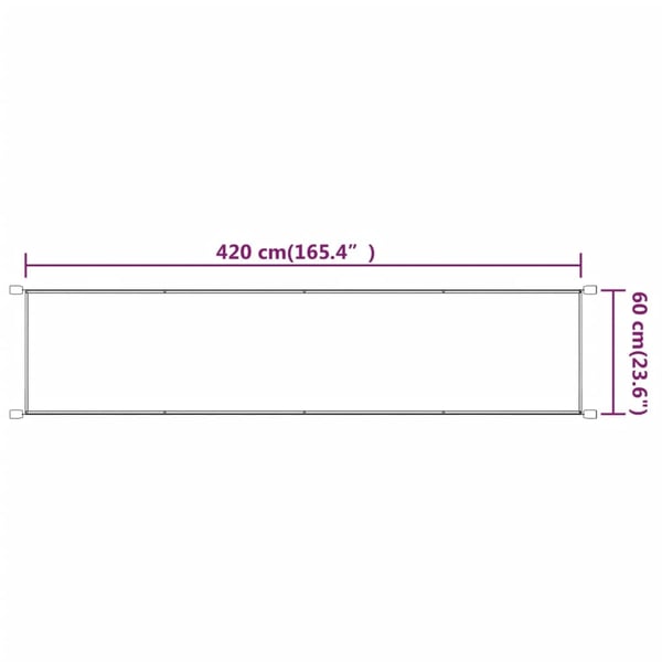vidaXL Pystymarkiisi sininen 60x420 cm Oxford kangas