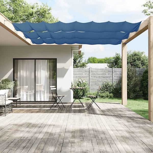 vidaXL Vertikal markise blå 60x600 cm oxfordstoff