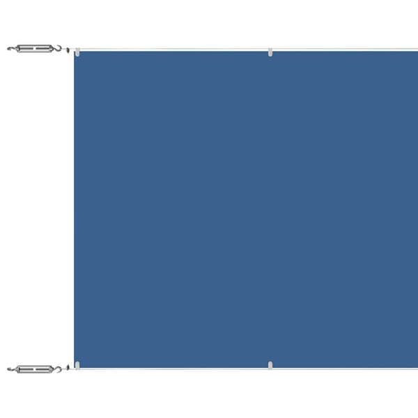 vidaXL Vertikal markise blå 60x600 cm oxfordstoff