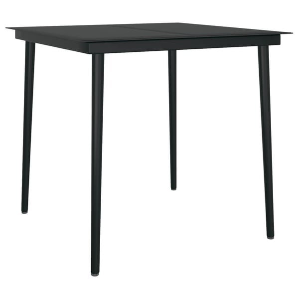 vidaXL spisebordssæt til haven 3 dele med hynder polyrattan og glas