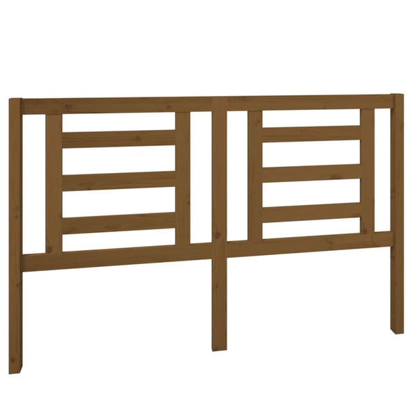 vidaXL Sengegavl honningbrun 156x4x100 cm heltre furu