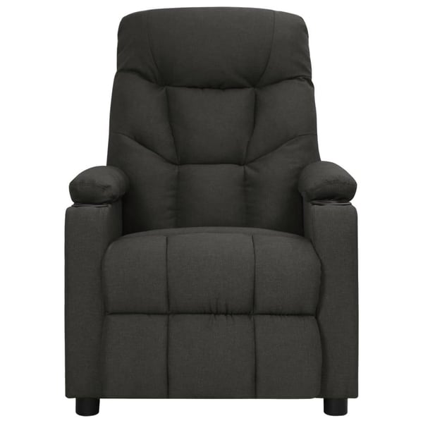 vidaXL eldrevet massagestol stof sort