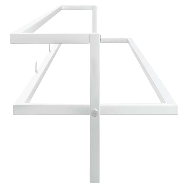 vidaXL Håndklestativ hvit 95x25x22 cm jern